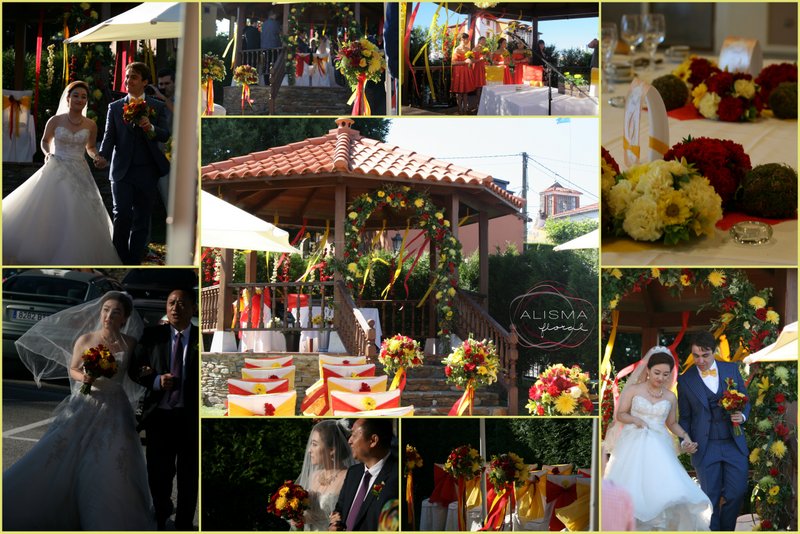 Decoración de Flores Alisma Avilés para la boda de Jaime & Sisi en el Complejo Hotelero Lupa de Cudillero